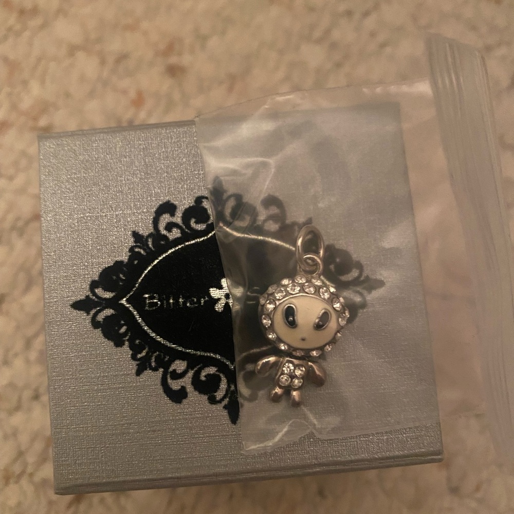 New in box Martian alien charm jewelled